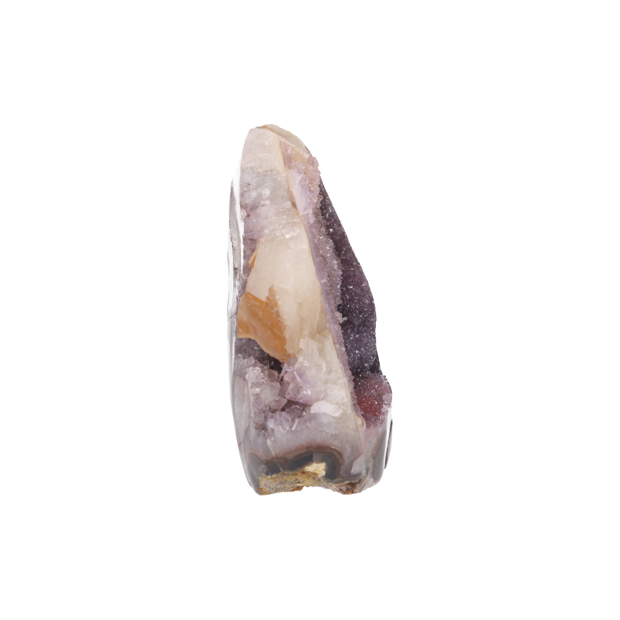 Crystal Flame ✦ Amethyst mit Calcit & Hämatit-Akzenten – 2588 g Kristall-Unikat (#975)