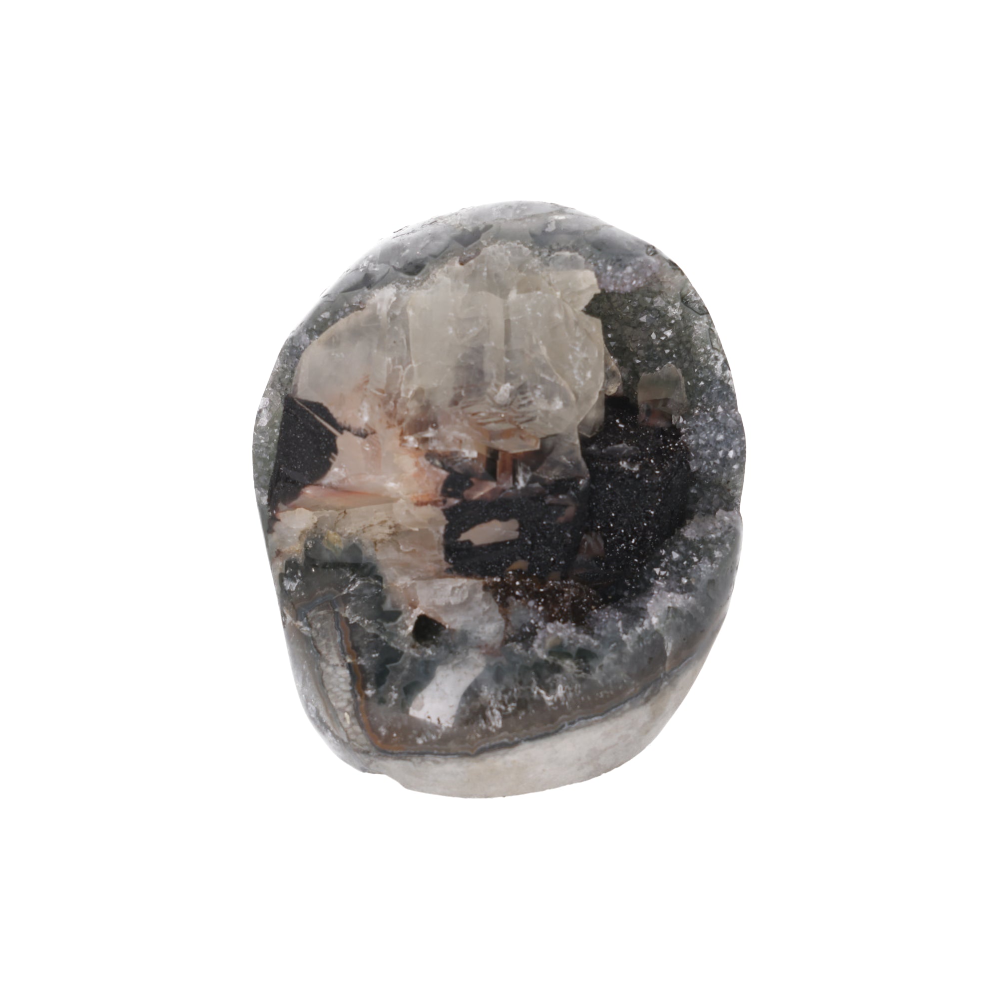 Crimson Phantom ✦ Calcit mit Turmalin & rötlichen Einschlüssen – 1153 g Natur-Unikat (#946)