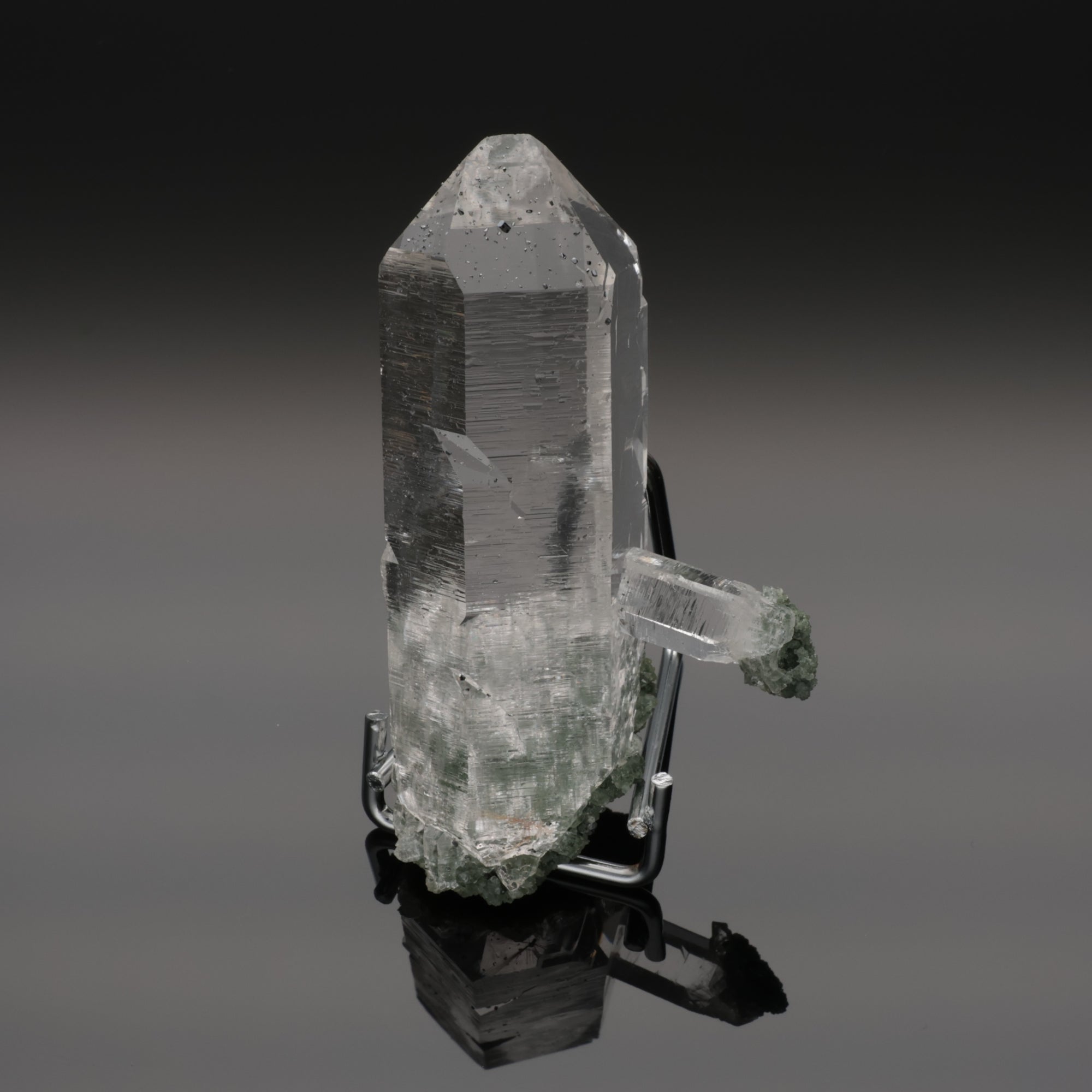 BLACK STARS | Quarz mit Fluorit aus dem Himalaya | 91 g | Unikat (#1044)