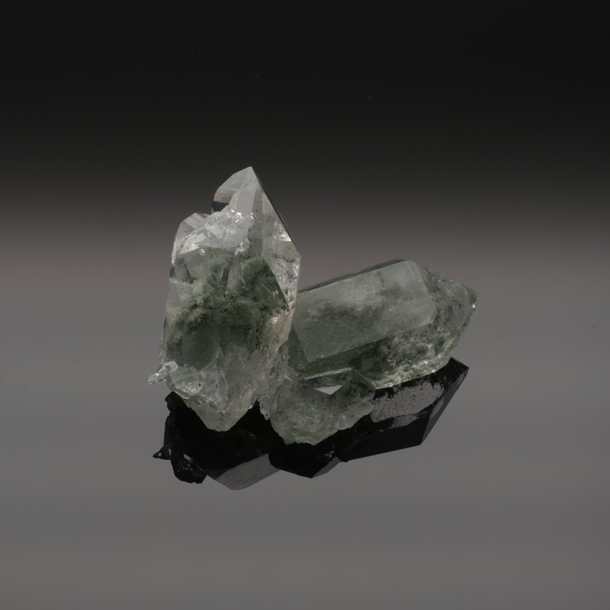 GREEN FROST | Quartz mit Fluorit aus dem Himalaya | 67 g | Unikat  (#1077)