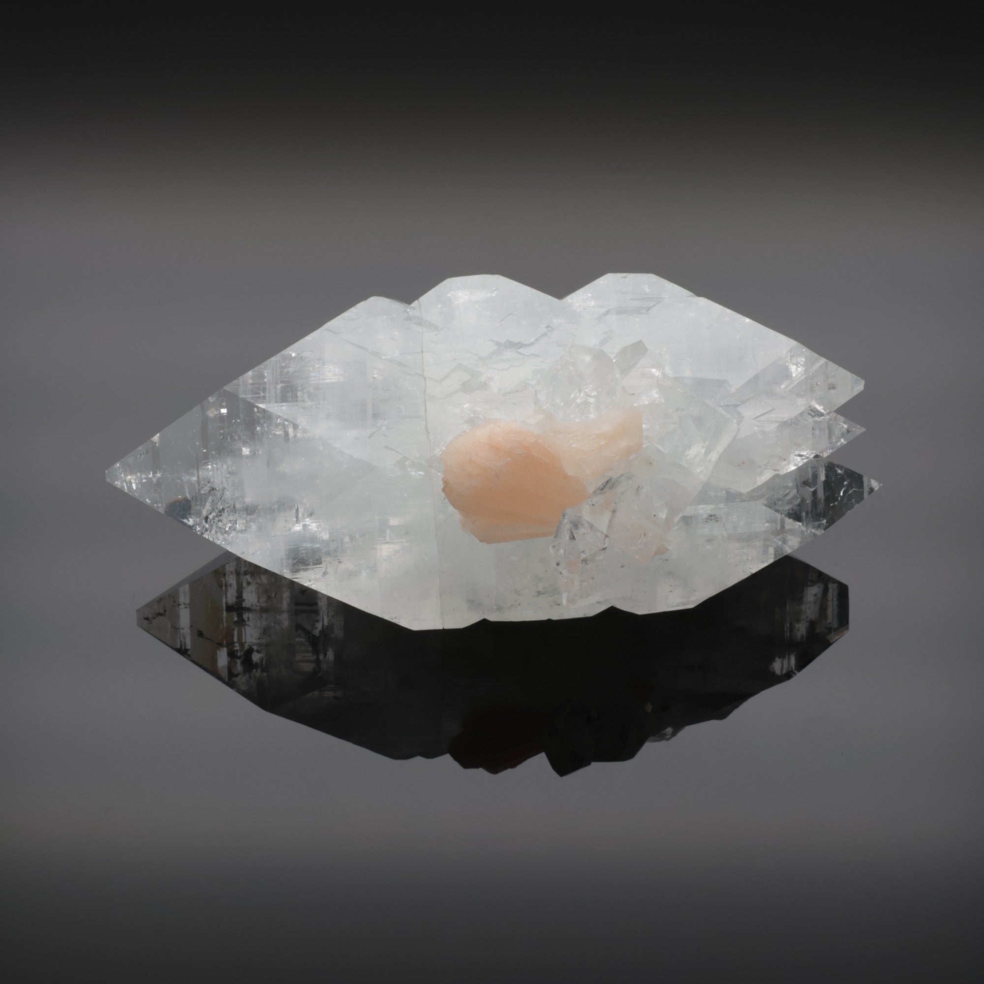 PEACH HORIZON | Himalaya Quarz mit Stilbit | 317 g | Unikat (#1079)