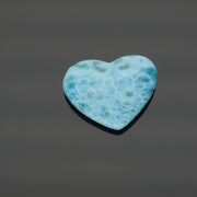 CARIBBEAN HEART | Larimar Herz aus der Dominikanischen Republik | Unikat (#1099)