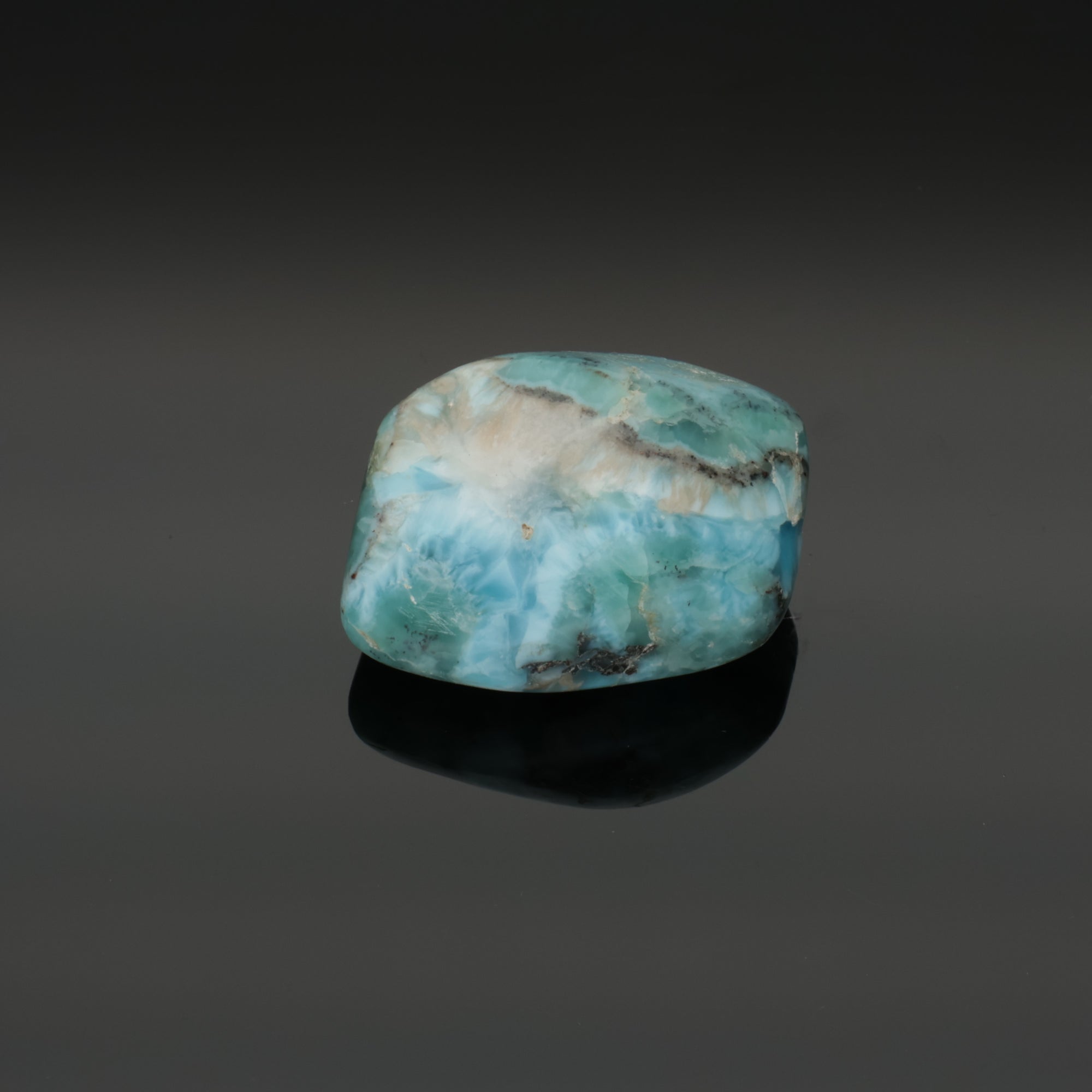 CARIBBEAN OCEAN | Larimar aus der Dominikanischen Republik | 44,92 g | Unikat (#1011)