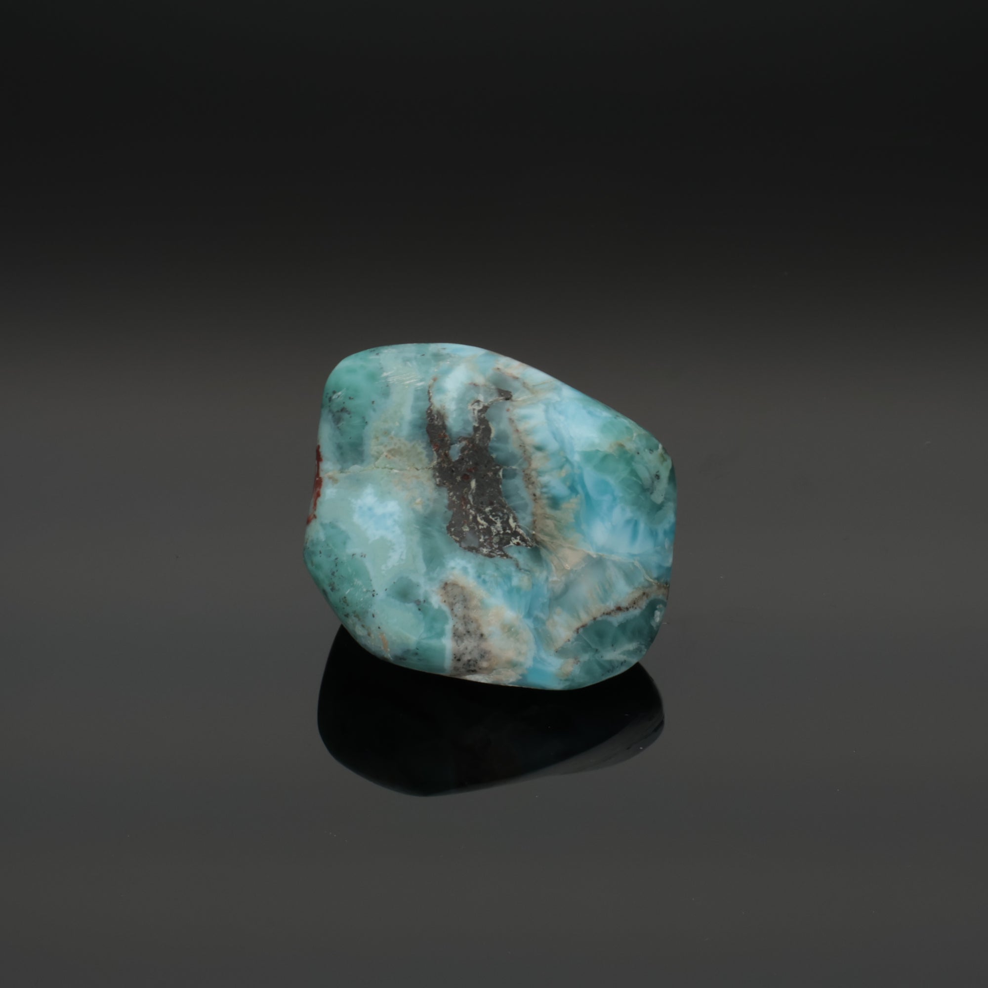 CARIBBEAN OCEAN | Larimar aus der Dominikanischen Republik | 44,92 g | Unikat (#1011)