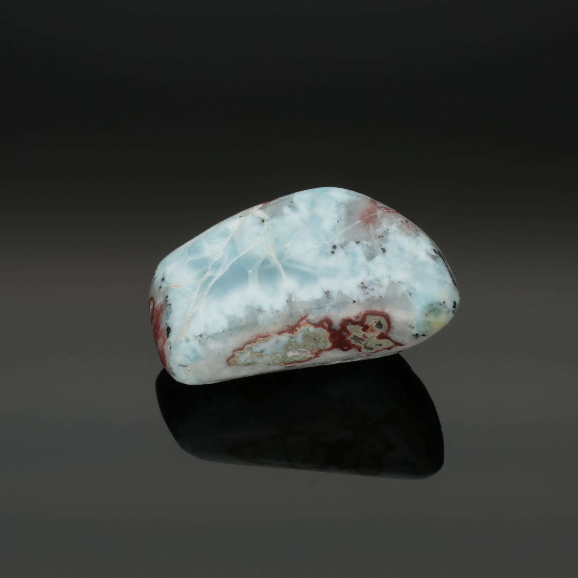 CARIBBEAN LAGOON | Larimar aus der Dominikanischen Republik | 68,11 g | Unikat (#1013)