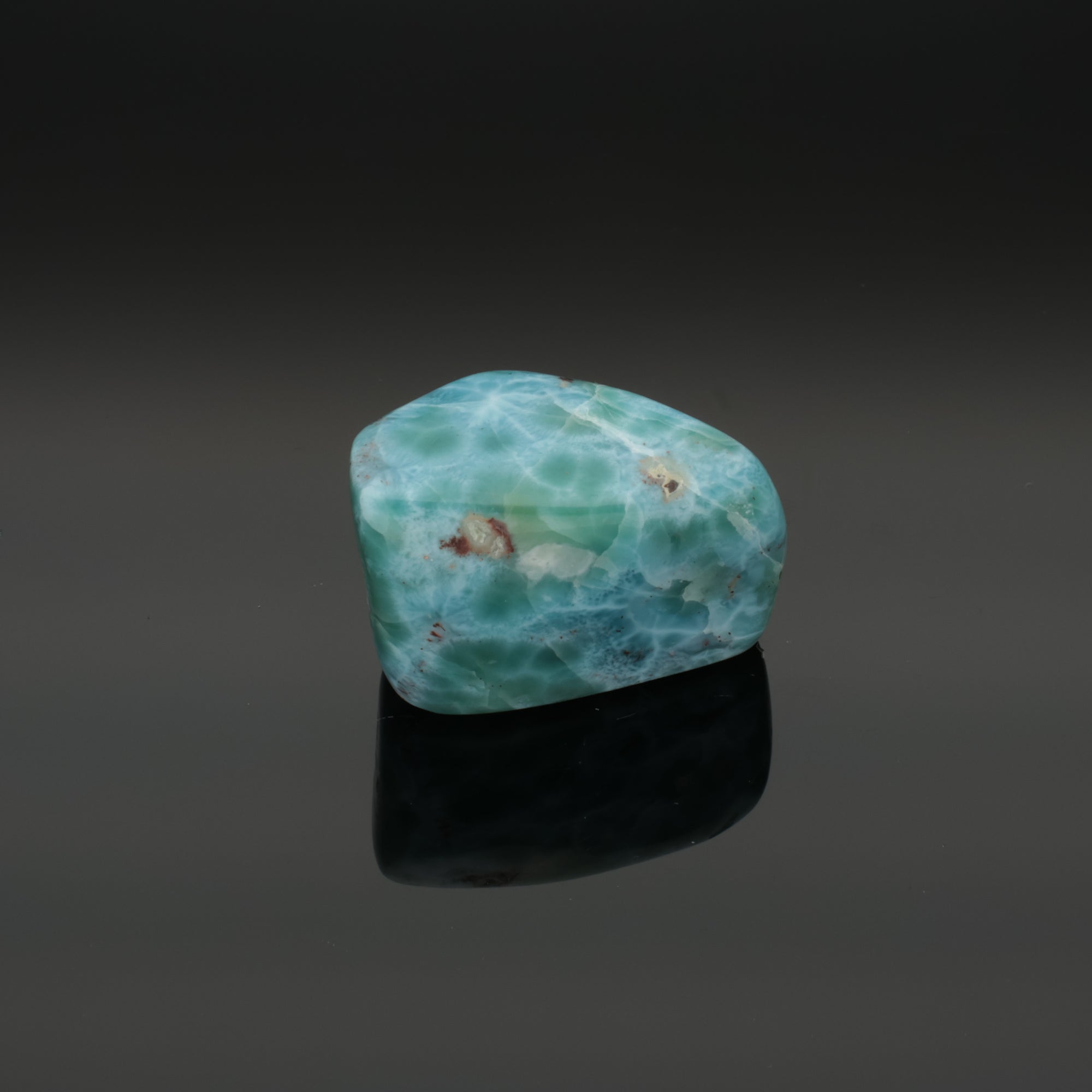 CARIBBEAN PEARL | Larimar aus der Dominikanischen Republik | 47,58 g | Unikat (#1014)