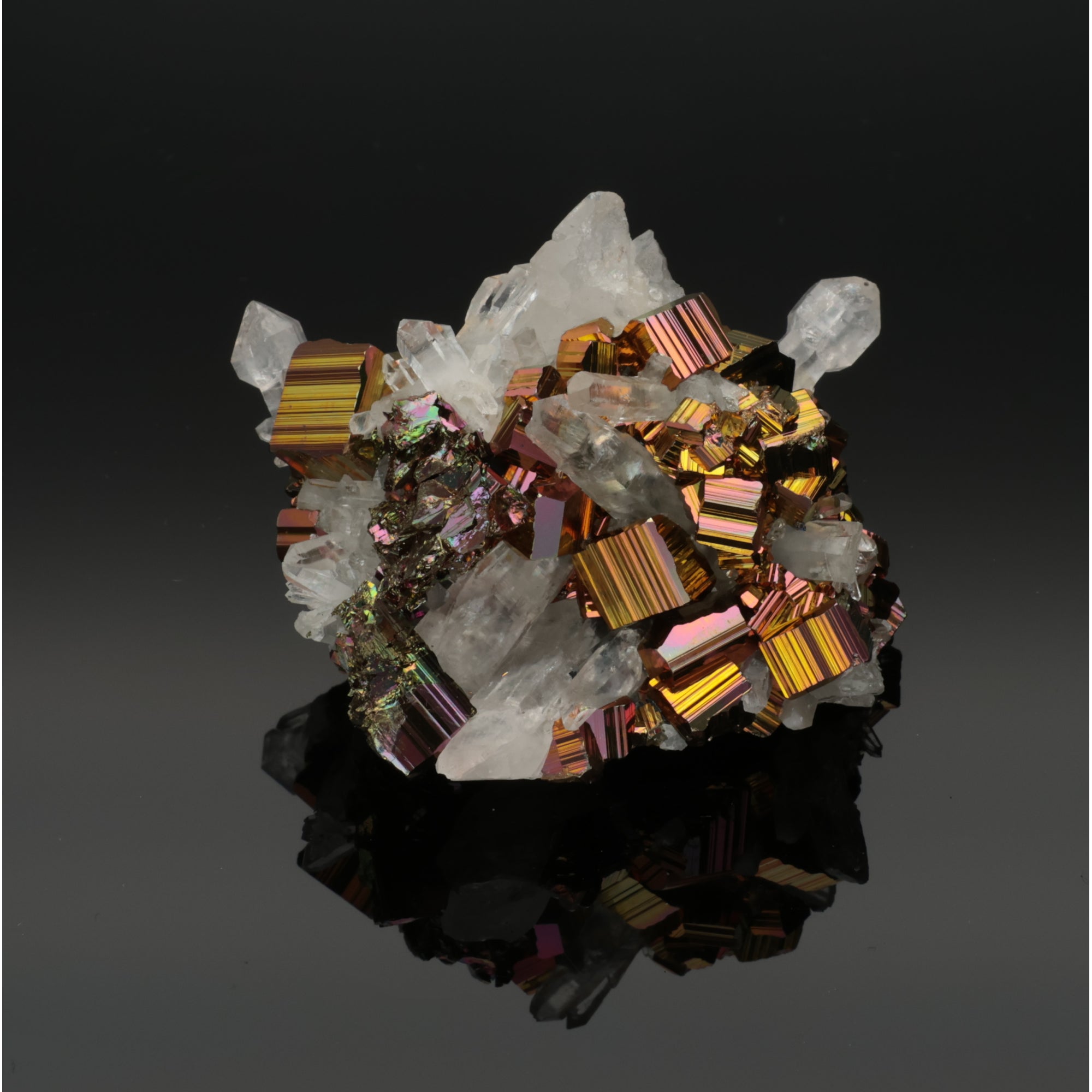Rainbow Pyrit aus Borneo, Indonesien – 96,96 g – außergewöhnliches Mineralien-Unikat (#1065)