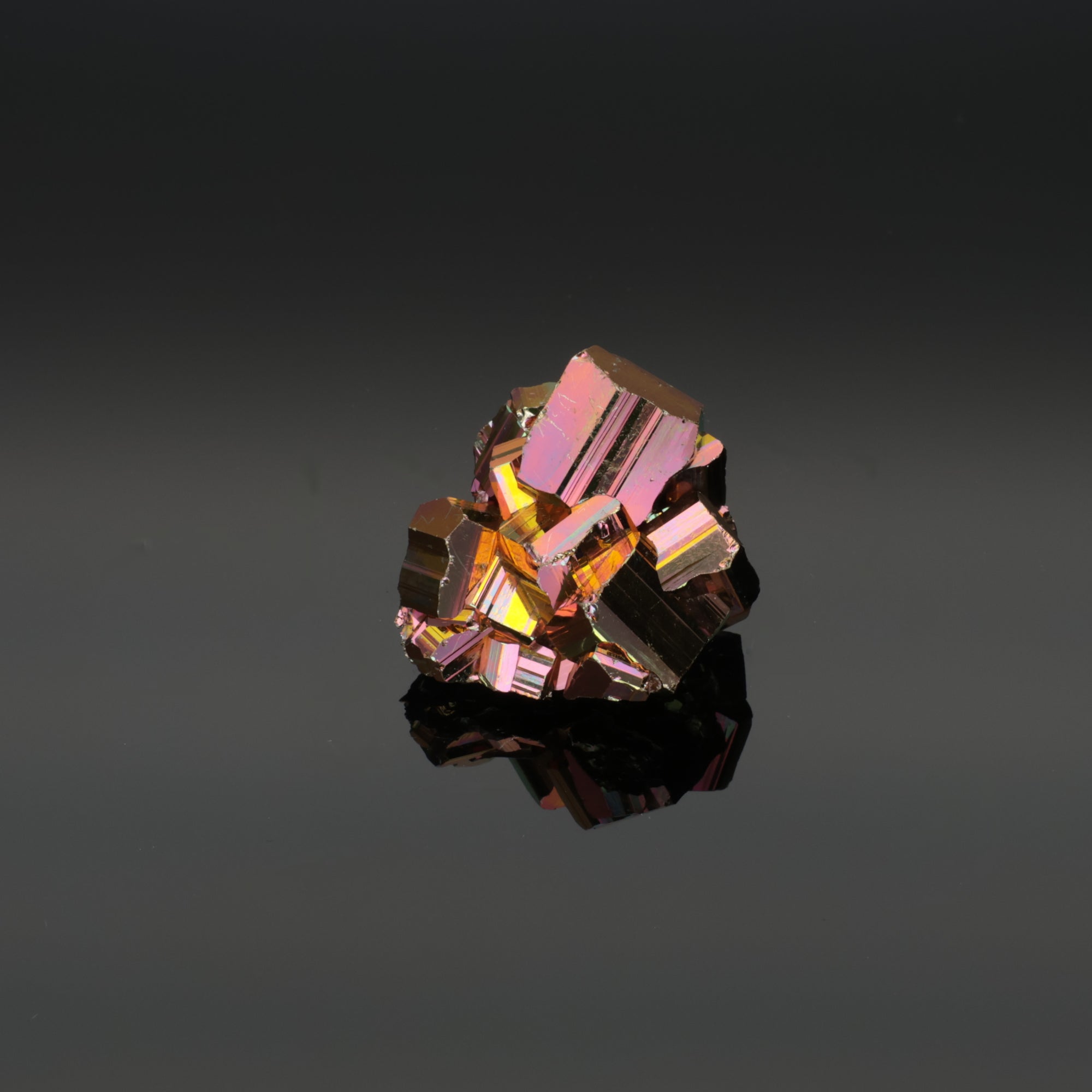 Electric Core – Rainbow Pyrit aus Borneo, Indonesien – 26,12 g – Mineralien-Unikat) (#1113)