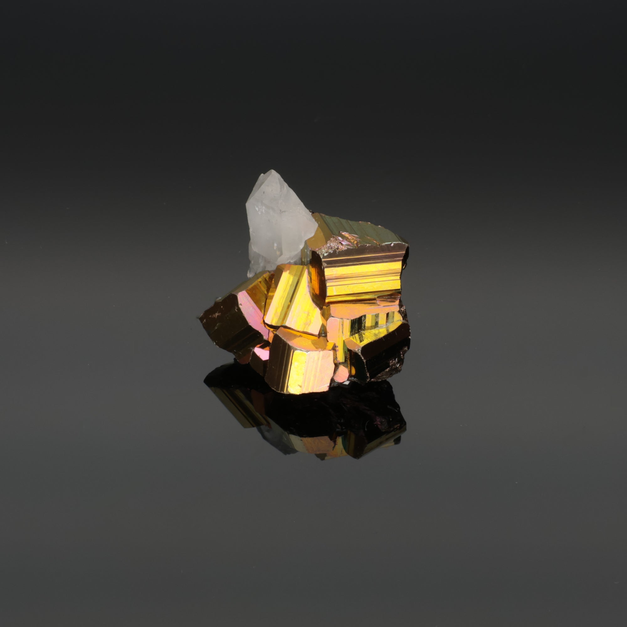 Aurora Core – Rainbow Pyrit aus Borneo, Indonesien – 23,65 g – Mineralien-Unikat (#1119)