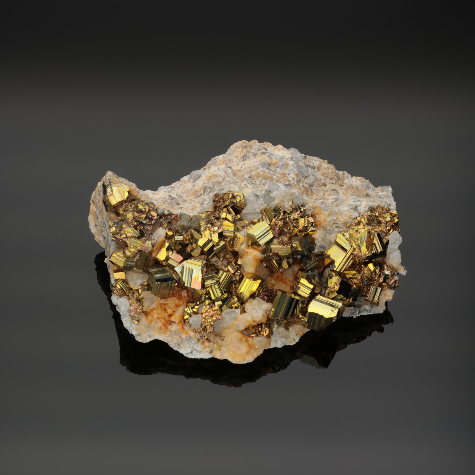 Crystal Titan – Rainbow Pyrit aus Borneo, Indonesien – 253 g – Mineralien-Unikat (#1079)