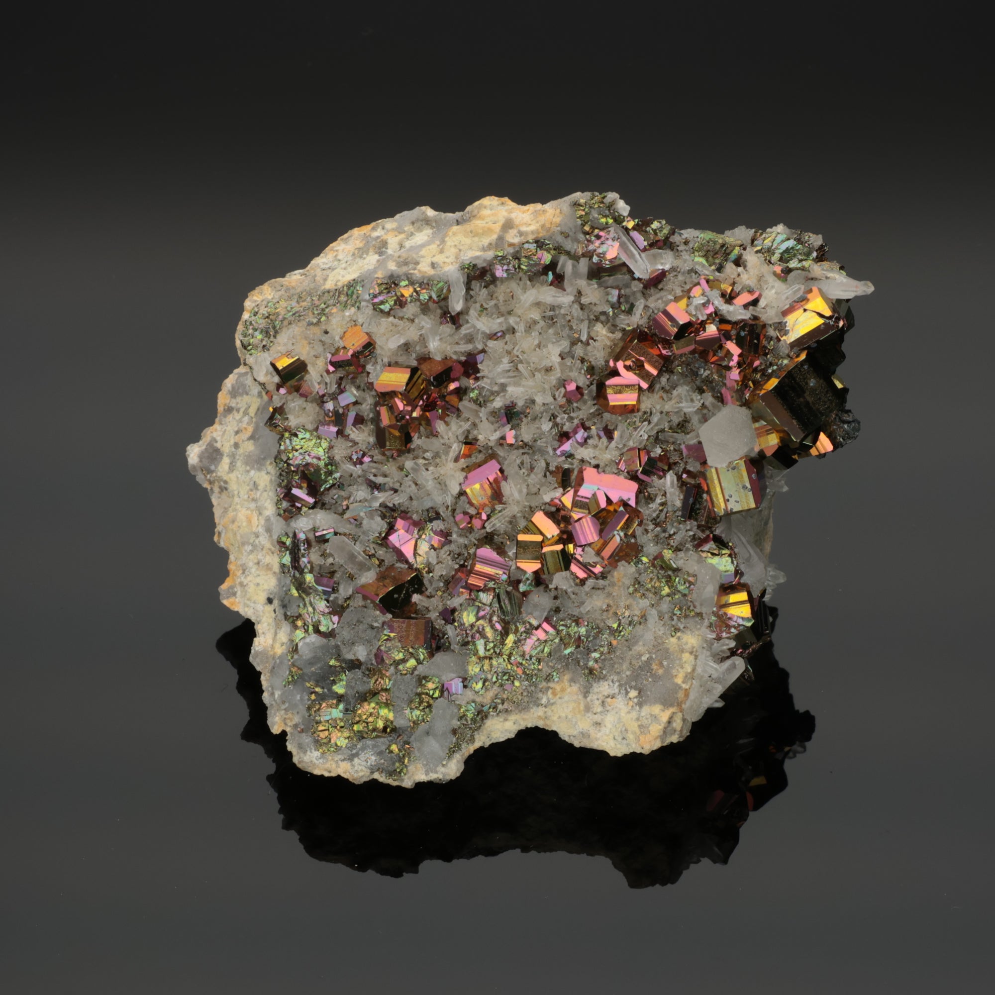 Solar Monolith – Rainbow Pyrit aus Borneo, Indonesien – 257 g – Mineralien-Unikat (#1080)