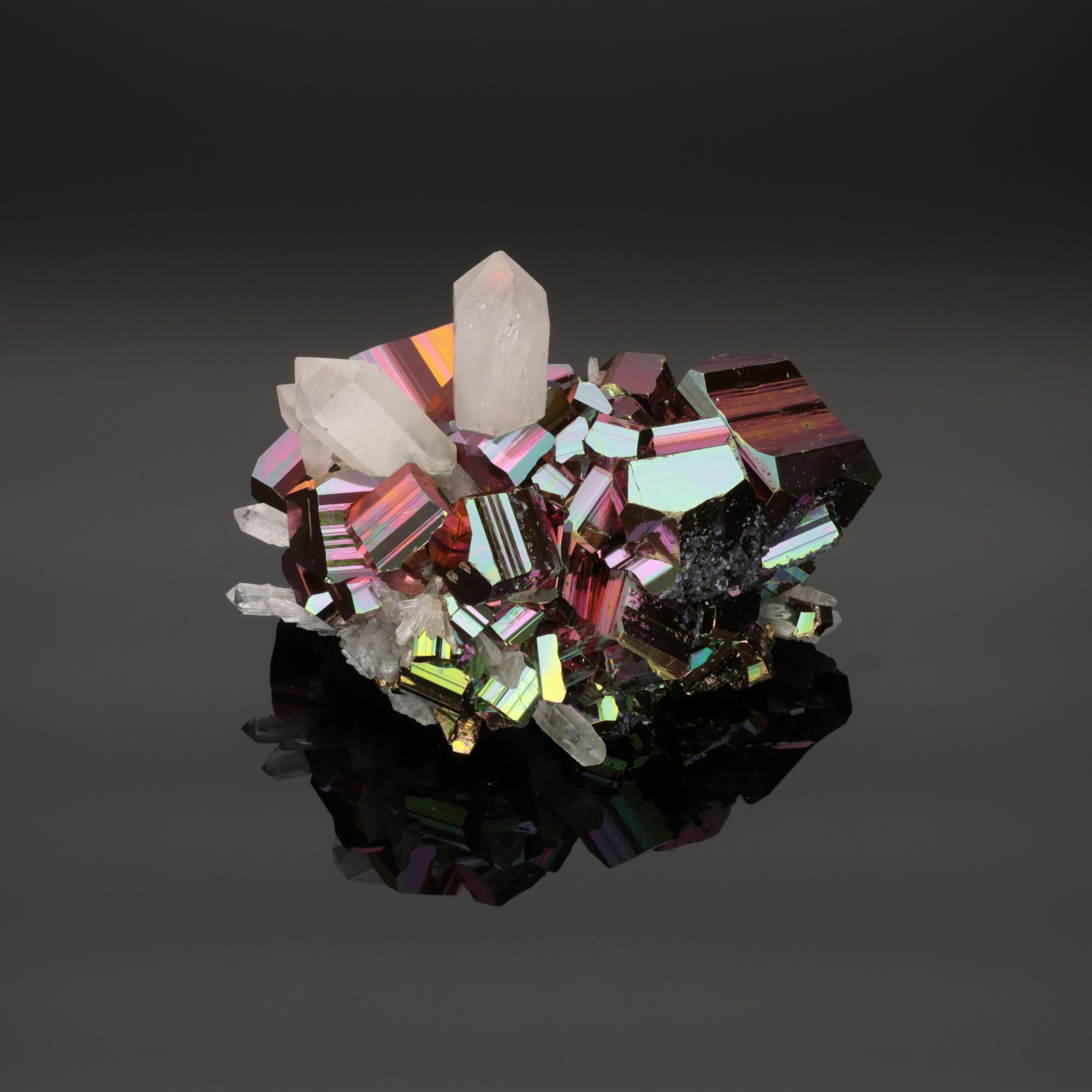 Crystal Thunder – Rainbow Pyrite from Borneo, Indonesia – 306 g (#1360)