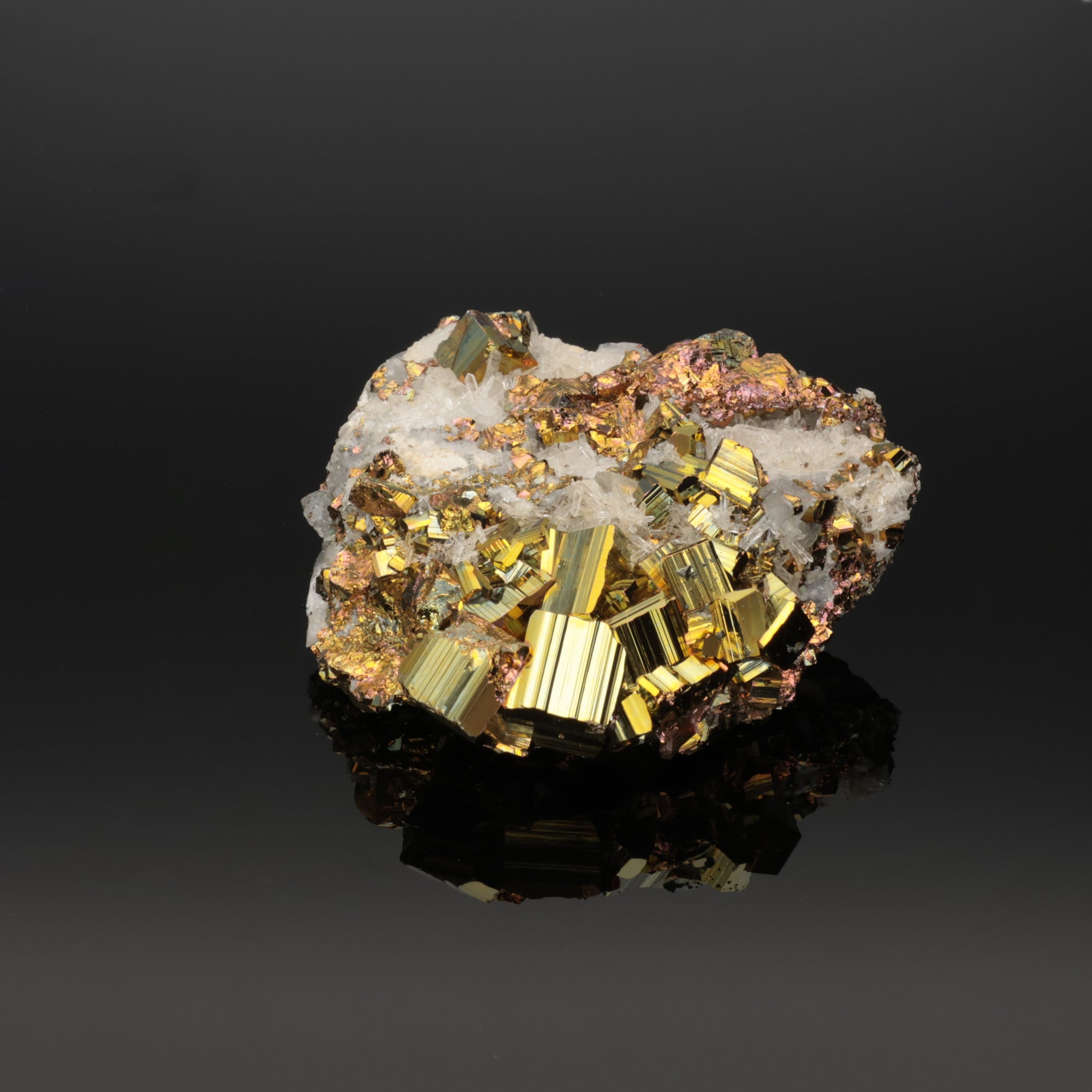 Mystic Rift – Rainbow Pyrite from Borneo, Indonesia – 152.86 g