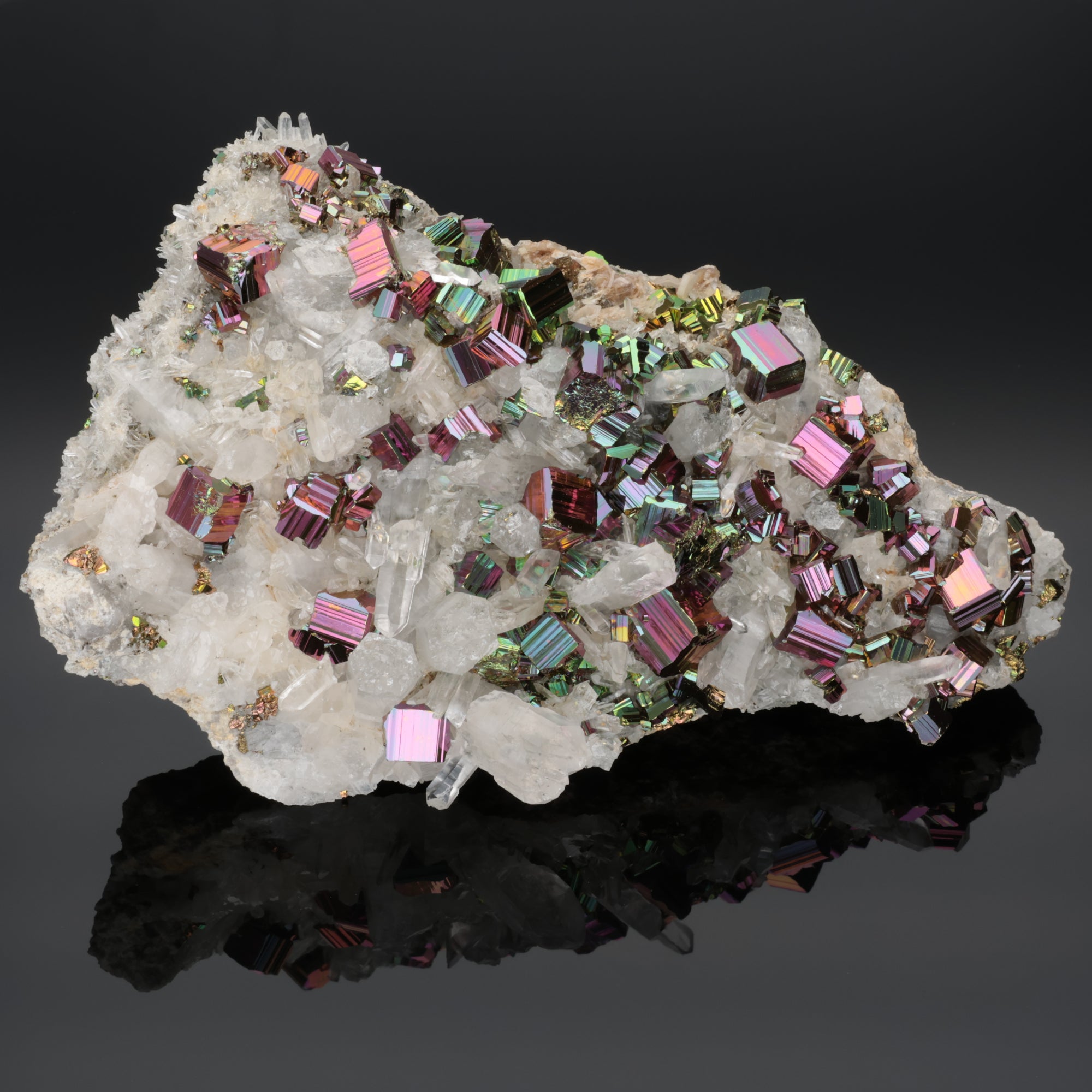 Aurora Citadel - Rainbow Pyrite from Borneo, Indonesia - 634 g (#1366)