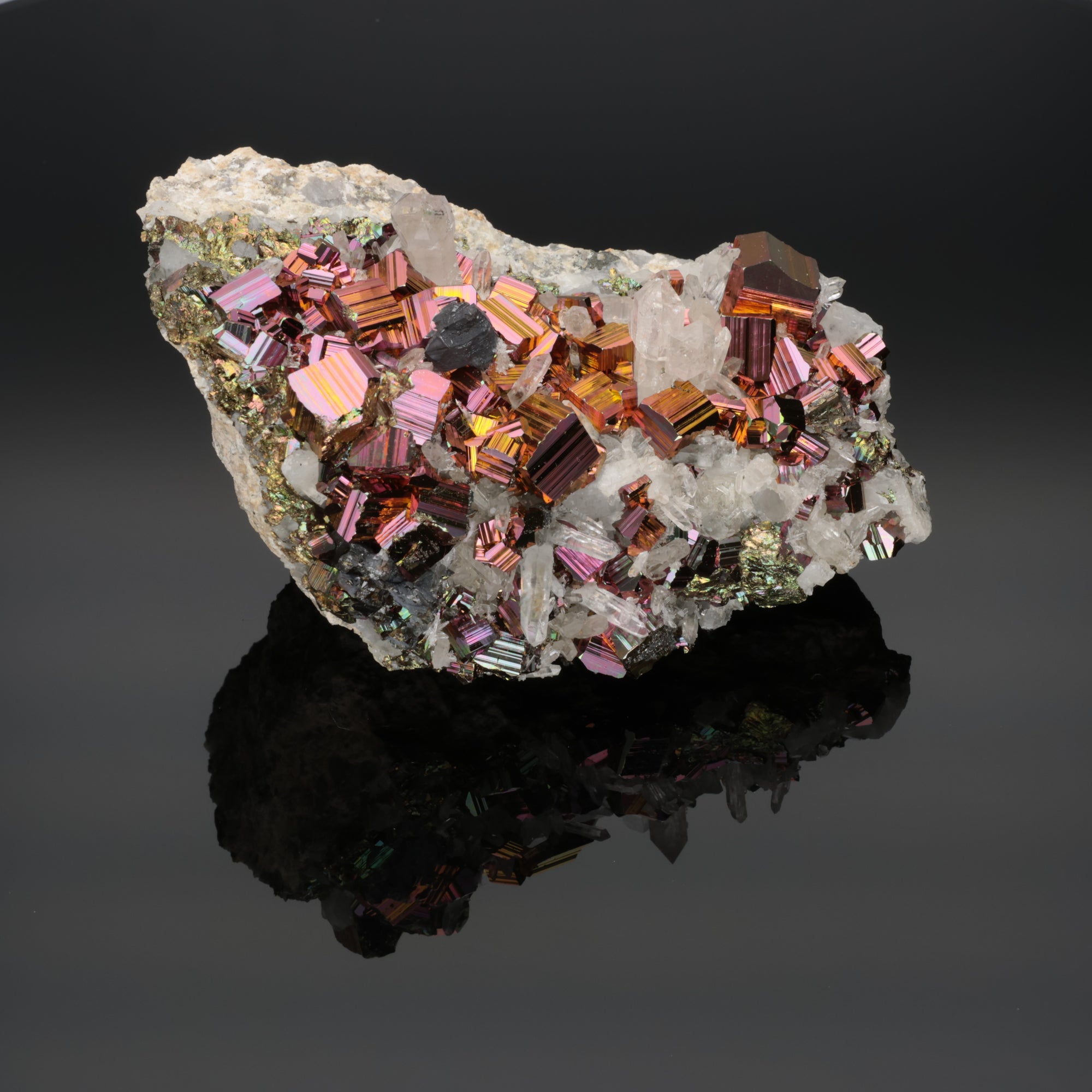 Cosmic Citadel – Rainbow Pyrite from Borneo, Indonesia – 627 g (#1368)