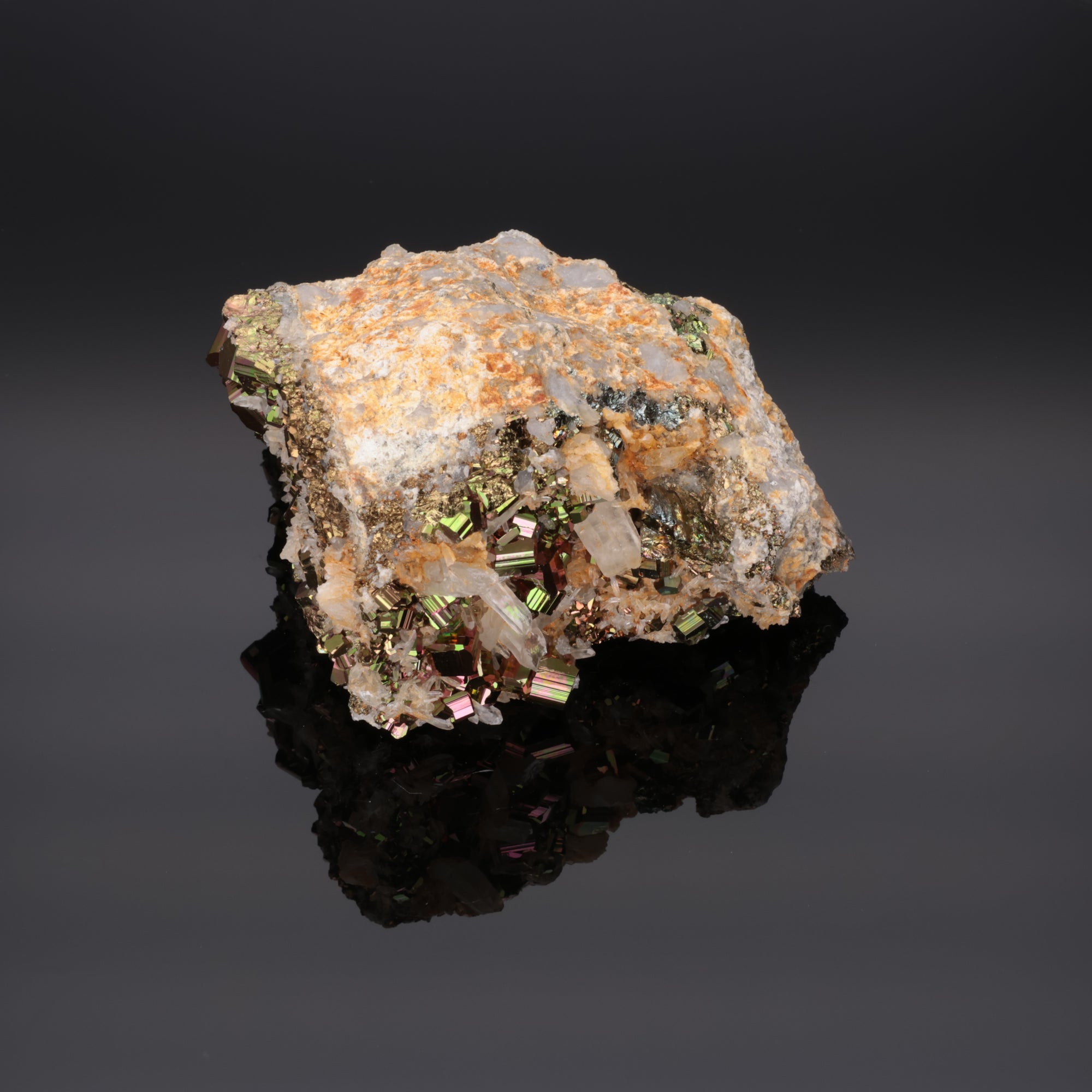 Titan Nova - Rainbow Pyrite from Borneo, Indonesia - 553 g (#1355)