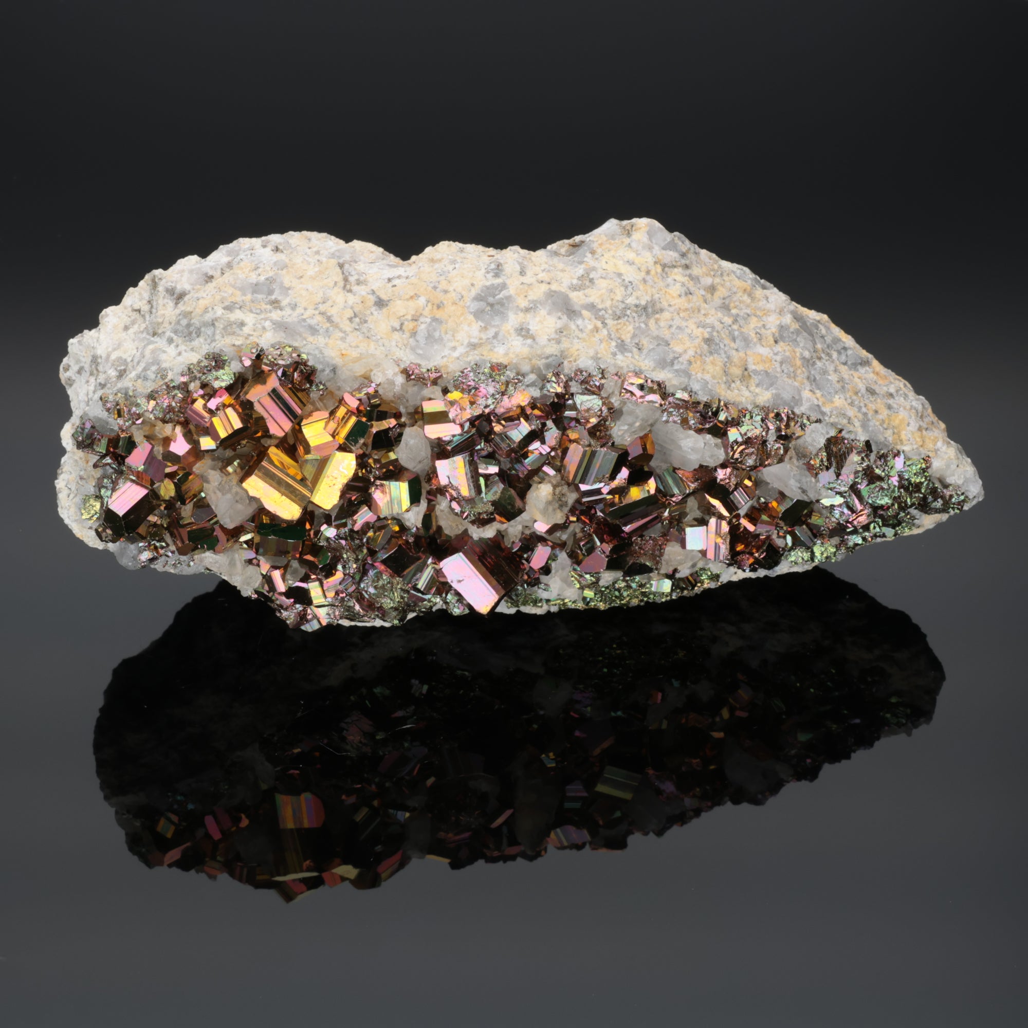 Solar Citadel – Rainbow Pyrit aus Borneo, Indonesien – 592 g (#1368)