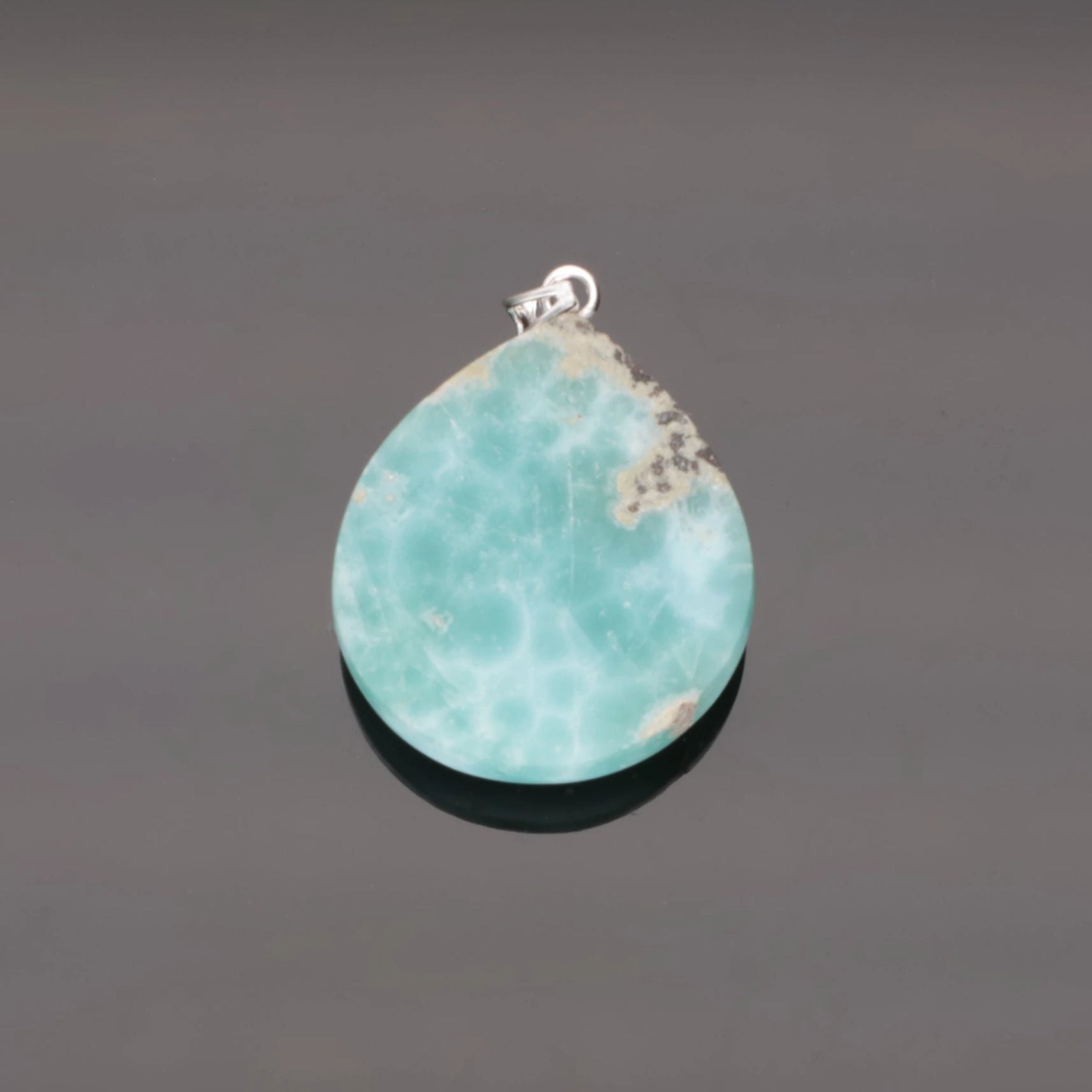 Caribbean Sky – Larimar Anhänger mit 925 Silber – 23,65 g (#1384)