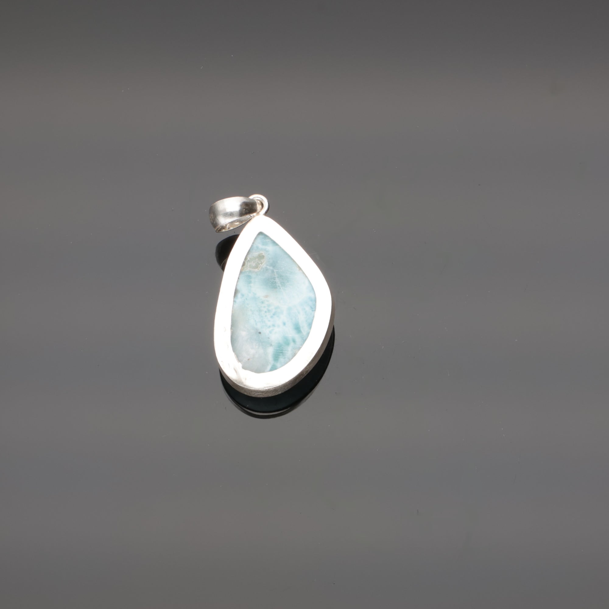 Ocean Drop – Larimar Anhänger mit 925 Silber – 11,95 g  (#1389)