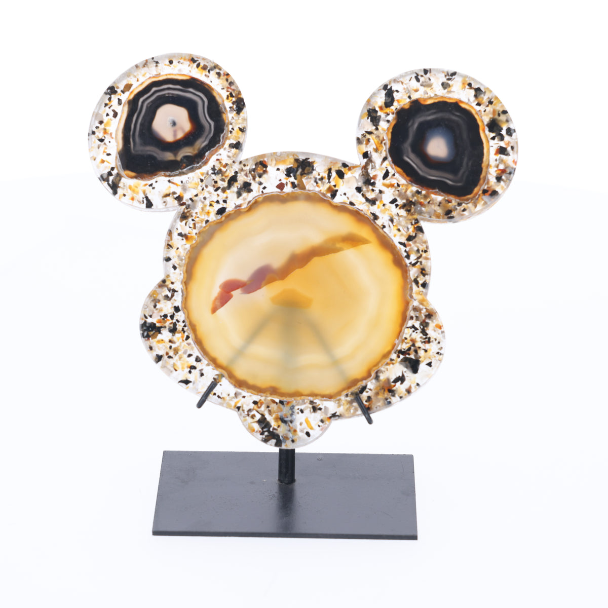 Achat Maus auf Metallständer  S (#1476)