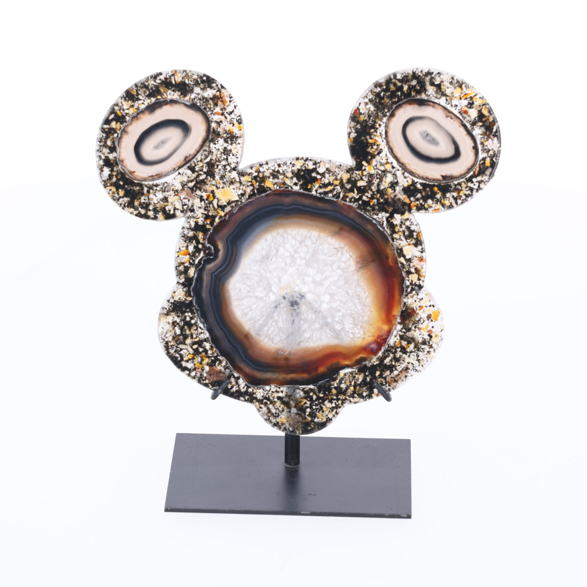 Achat Maus auf Metallständer  S (#1476)