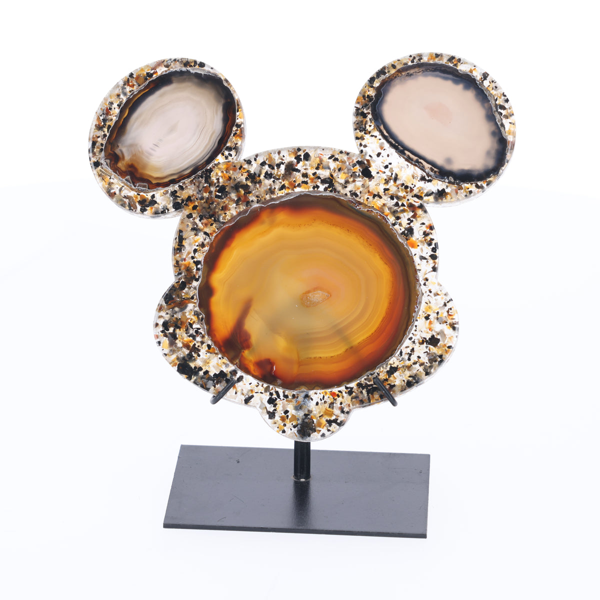 Achat Maus auf Metallständer  S (#1476)
