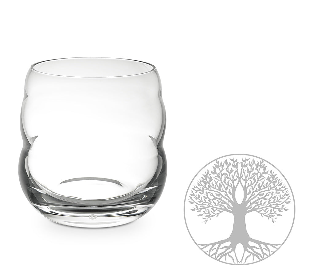 Trinkglas Mythos Lasergravur - Baum des Lebens 0,25l - bleifreies Glas