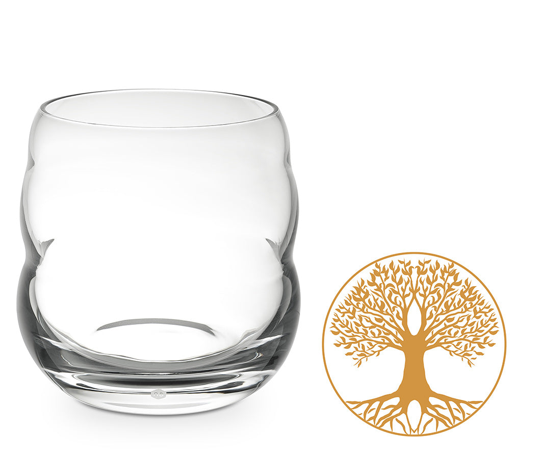 Trinkglas Mythos Gold - Baum des Lebens 0,25l - bleifreies Glas