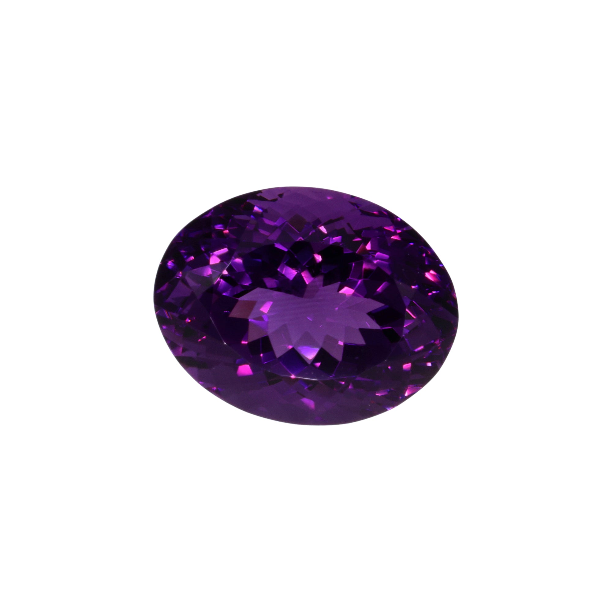 18,07 ct Amethyst Ovalschliff - Brillantes Tiefviolett aus Brasilien - Premium Allrounder