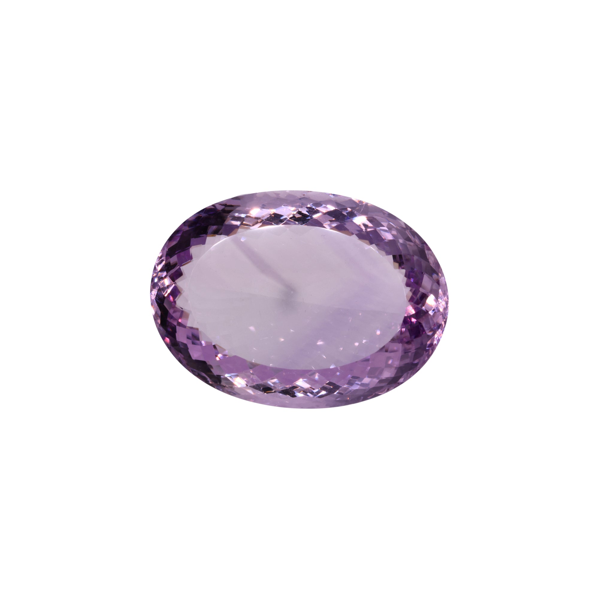 206,46 ct Amethyst „Rose de France“ - Gigant im Oval Mixed Cut - GBI Zertifikat