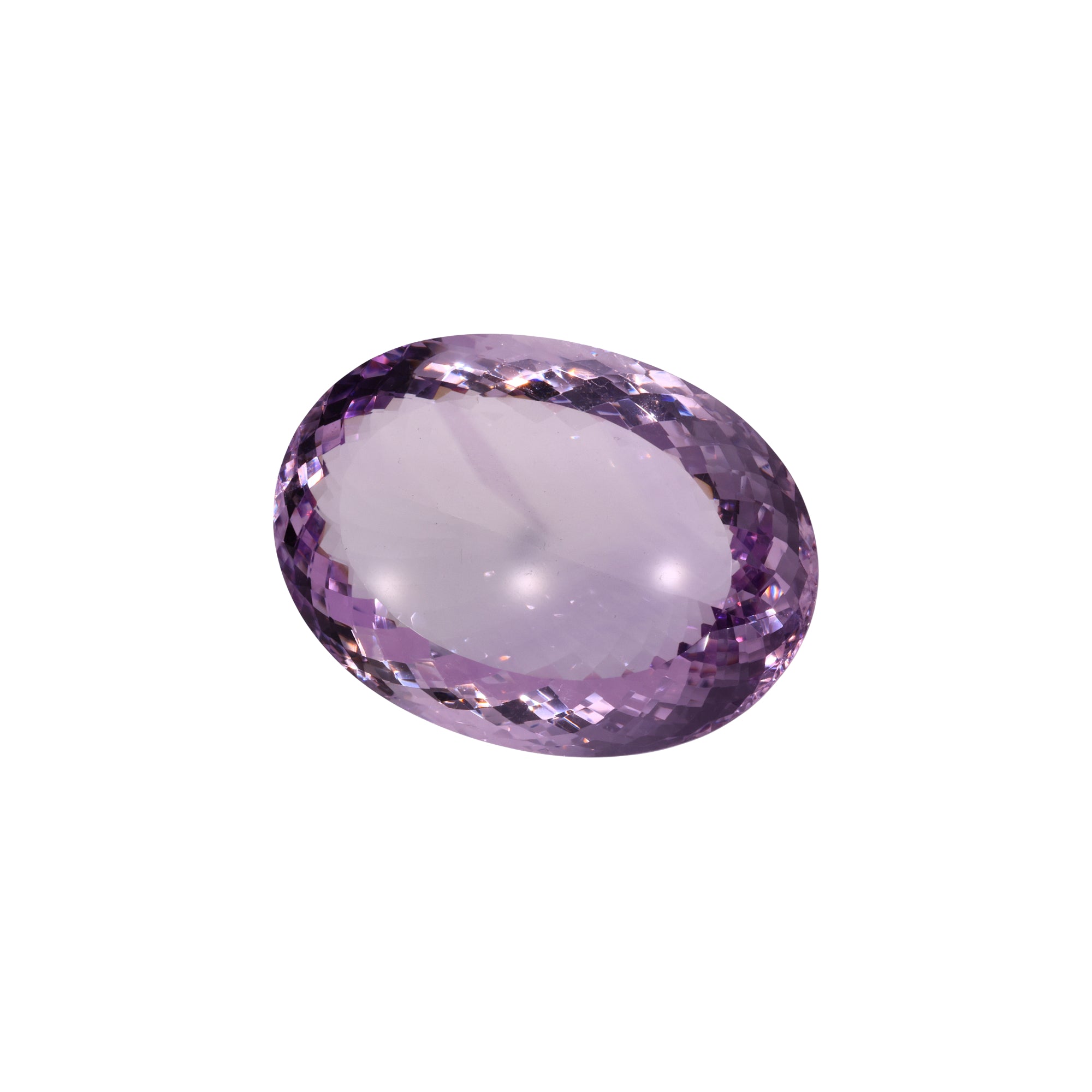 206,46 ct Amethyst „Rose de France“ - Gigant im Oval Mixed Cut - GBI Zertifikat