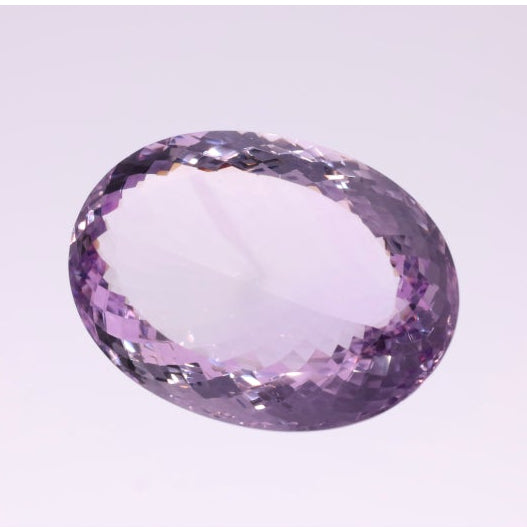206,46 ct Amethyst „Rose de France“ - Gigant im Oval Mixed Cut - GBI Zertifikat