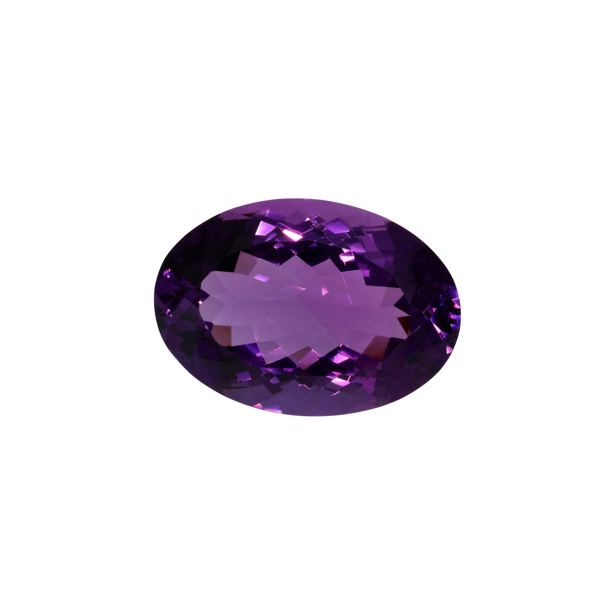 22,16 ct Amethyst Ovalschliff - Kristallklare Brillanz aus Brasilien