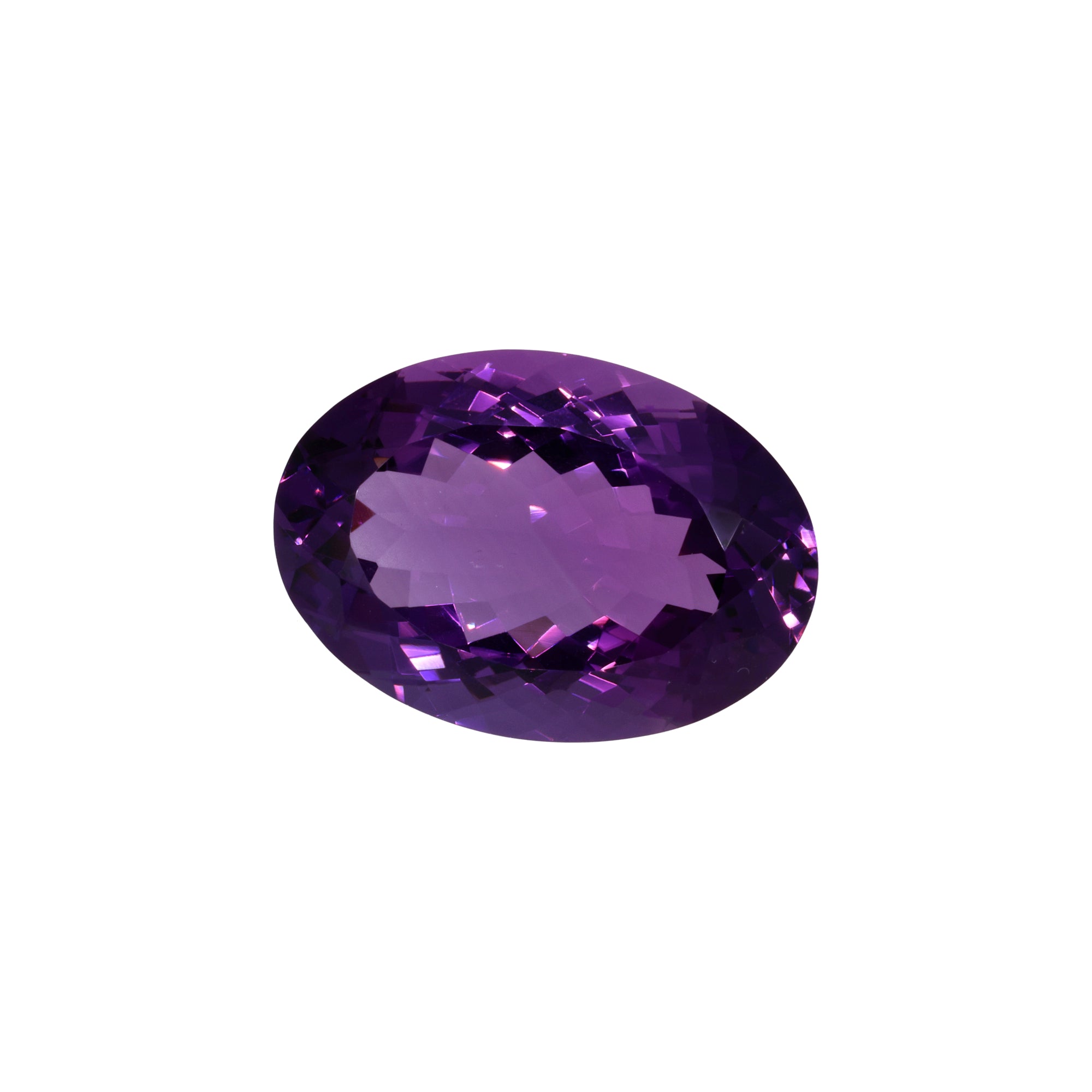 22,16 ct Amethyst Ovalschliff - Kristallklare Brillanz aus Brasilien