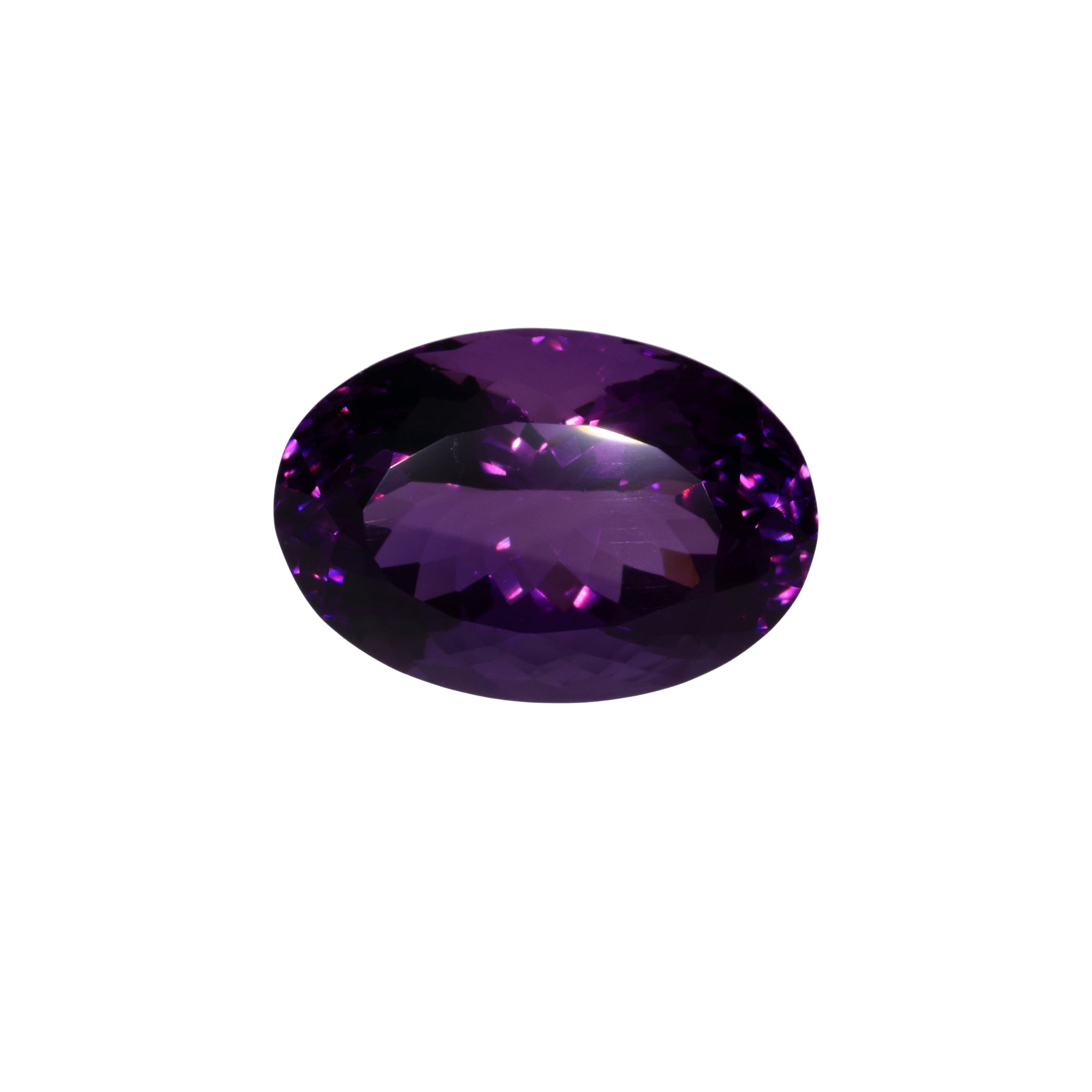 22,38 ct Amethyst Ovalschliff - Brillanz-Klasse in Tiefviolett aus Brasilien