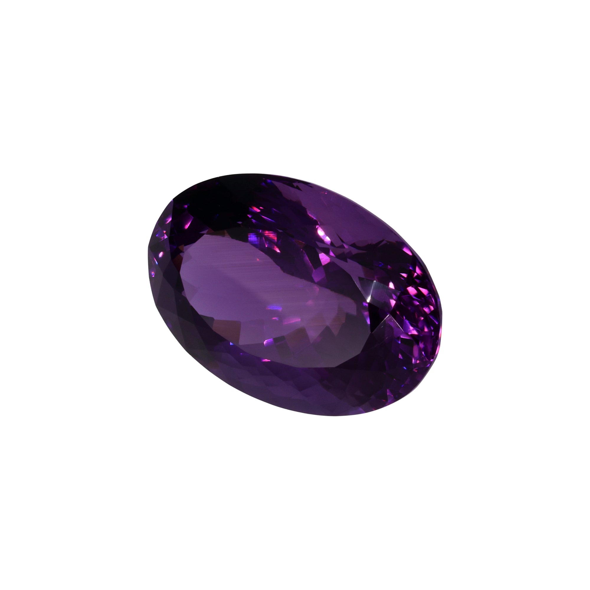 22,38 ct Amethyst Ovalschliff - Brillanz-Klasse in Tiefviolett aus Brasilien