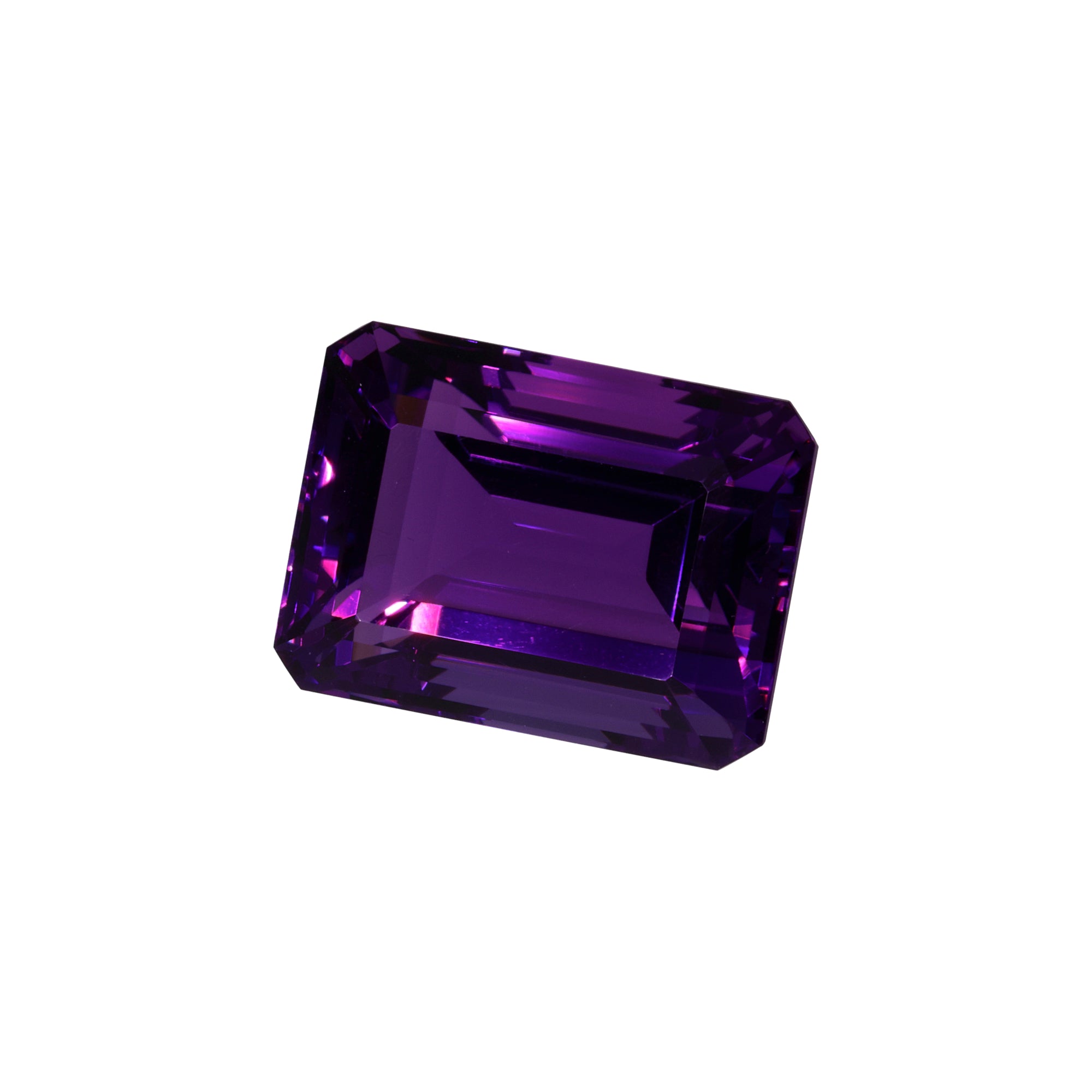 24.11 ct Amethyst in Baguette Mixed Cut - Architectural Shape from Brazil