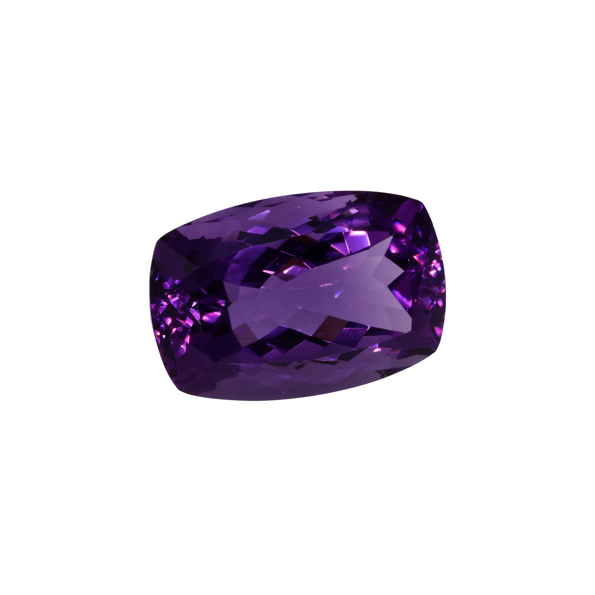 25,75 ct Amethyst im Antik-Kissenschliff - Premium Schliff aus Brasilien