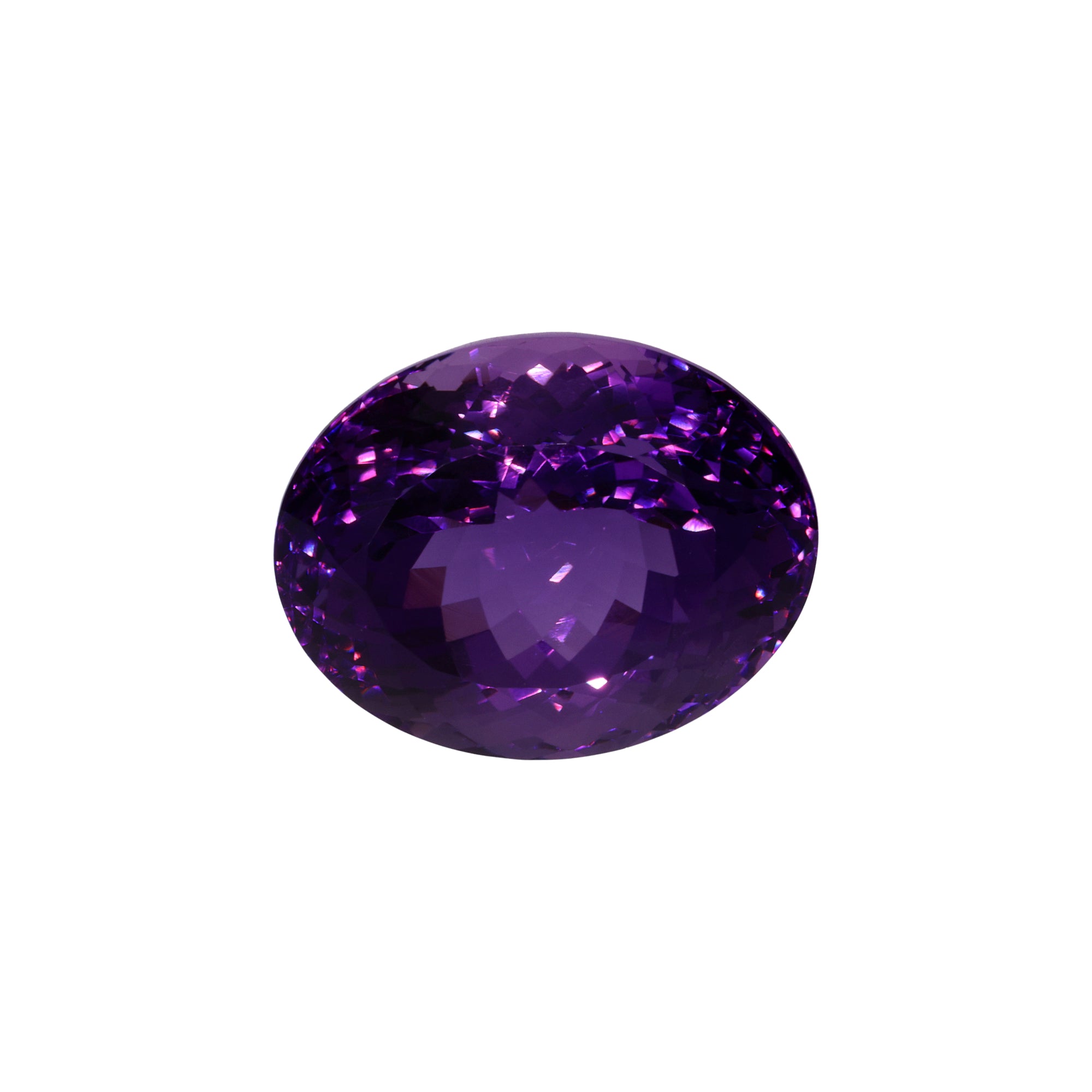 26,97 ct Amethyst Ovalschliff - Intensive Farbsättigung aus Brasilien
