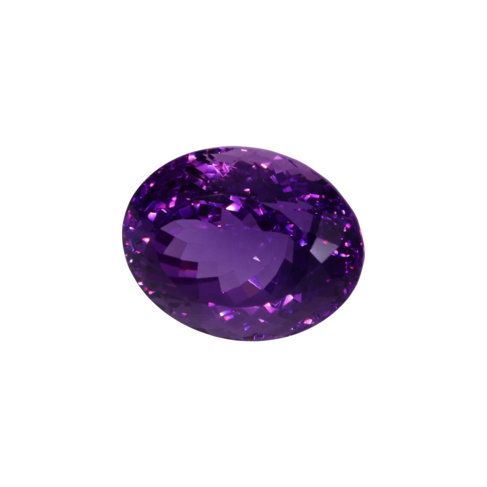 26,97 ct Amethyst Ovalschliff - Intensive Farbsättigung aus Brasilien