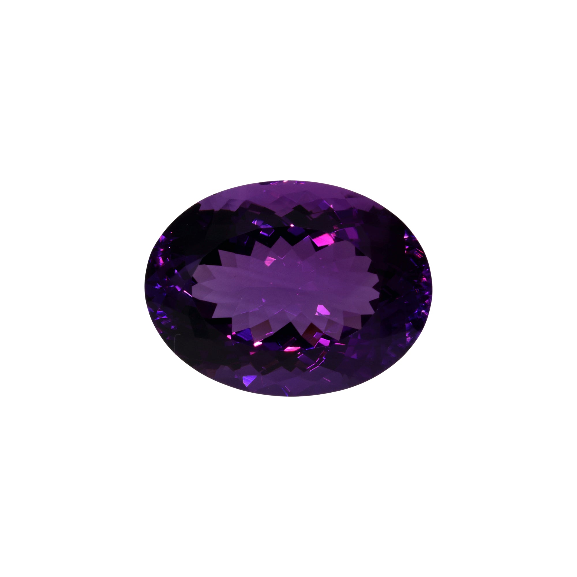 27,45 ct Amethyst Ovalschliff - Erstklassige Reinheit aus Brasilien
