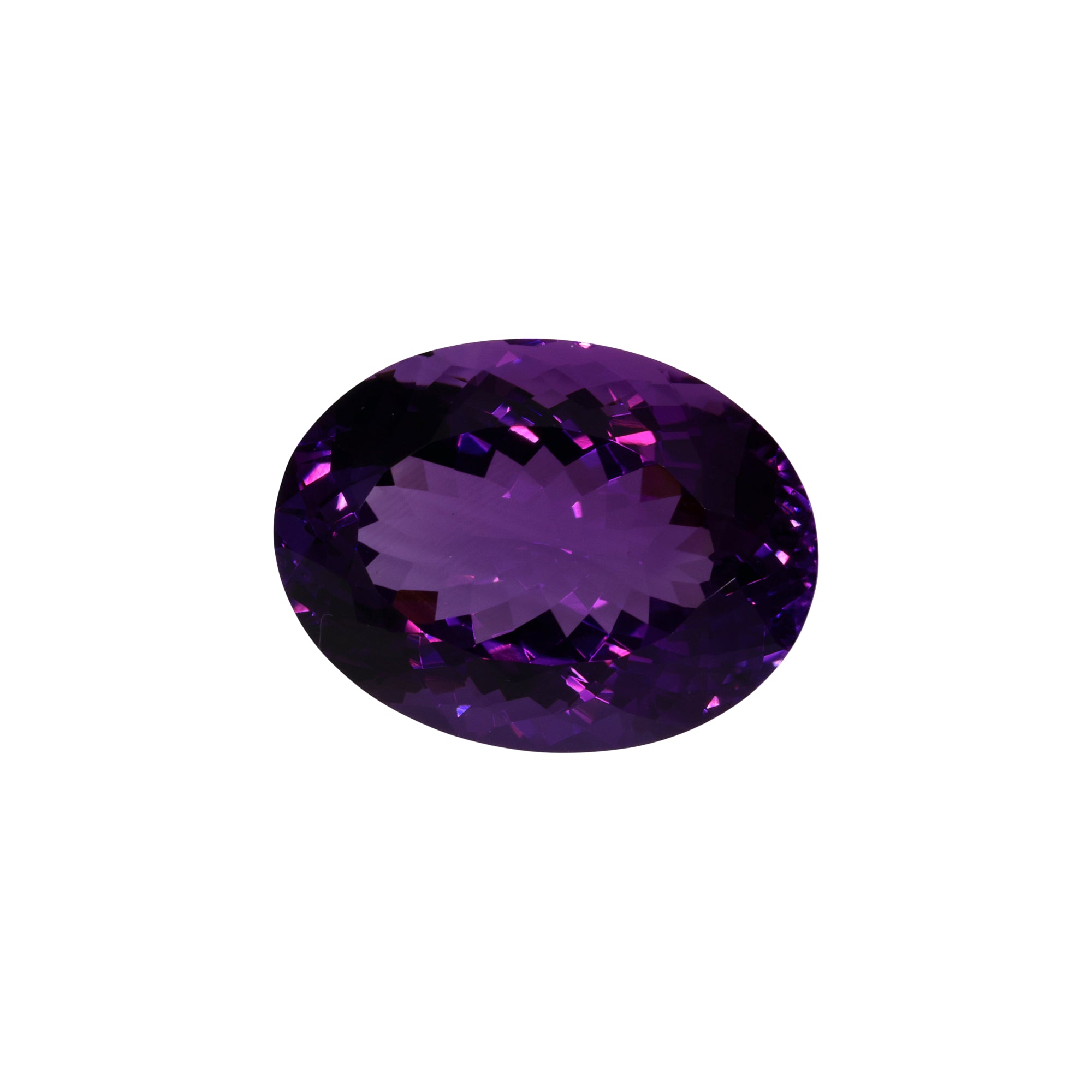27,45 ct Amethyst Ovalschliff - Erstklassige Reinheit aus Brasilien