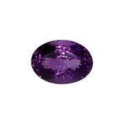 28,38 ct Amethyst Ovalschliff - Brillante Symmetrie - Tiefviolett aus Brasilien