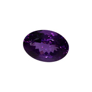 29.78 ct Amethyst Oval Cut - Deep Violet from Brazil