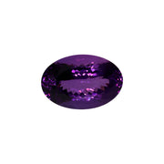 36,63 ct Amethyst im Ovalschliff - Tiefviolett & Brillanz aus Brasilien