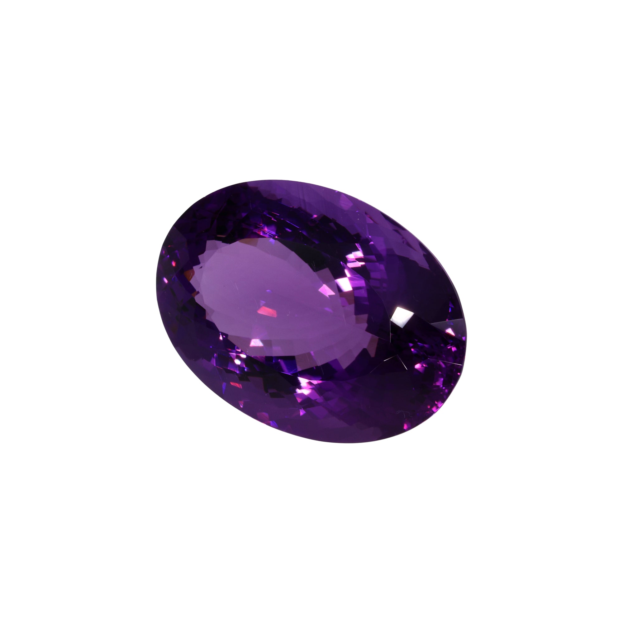 45,07 ct Amethyst Ovalschliff - Harmonische Proportion - Deep Purple aus Brasilien