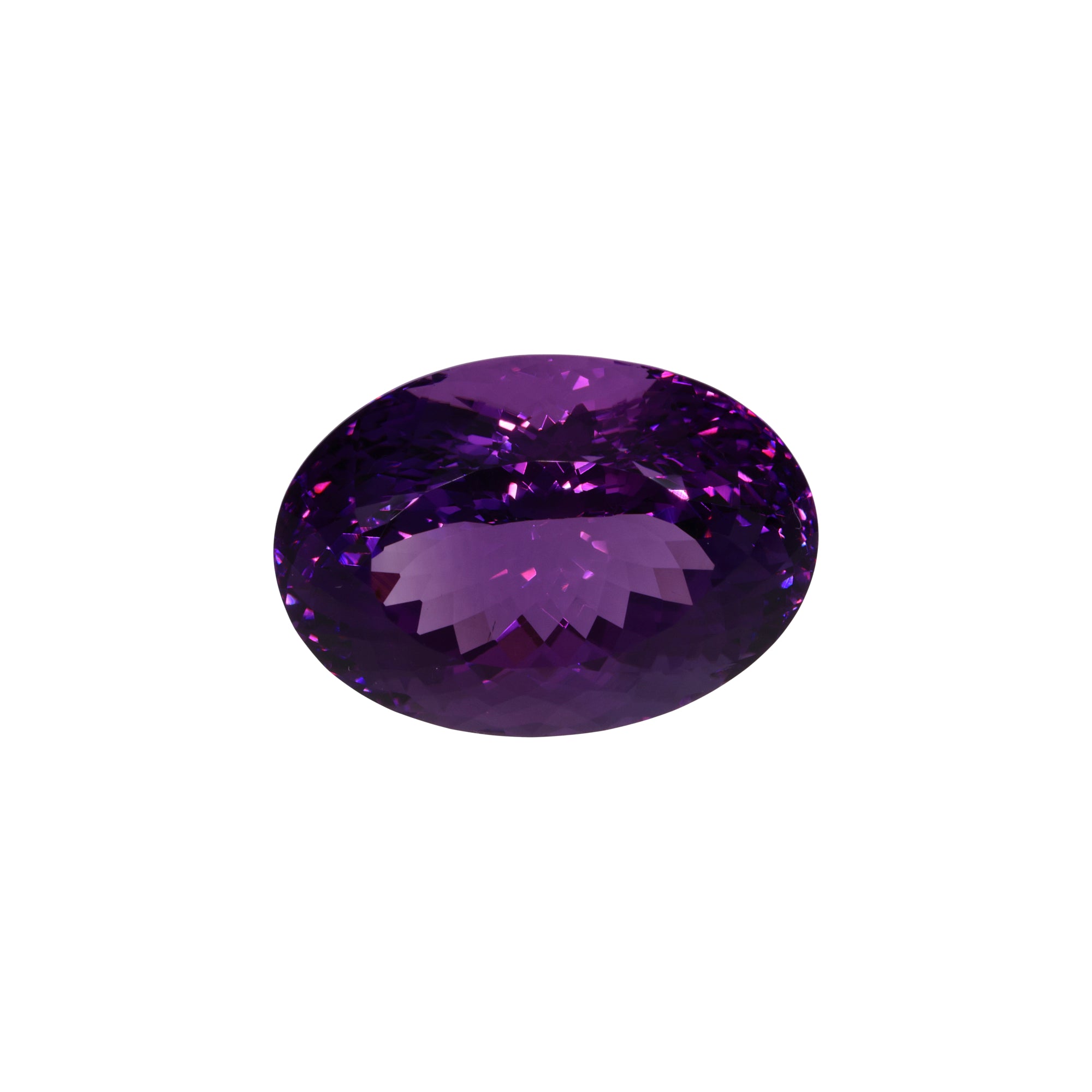 47,85 ct Amethyst Ovalschliff - Brillanz-Klasse - Tiefviolett aus Brasilien