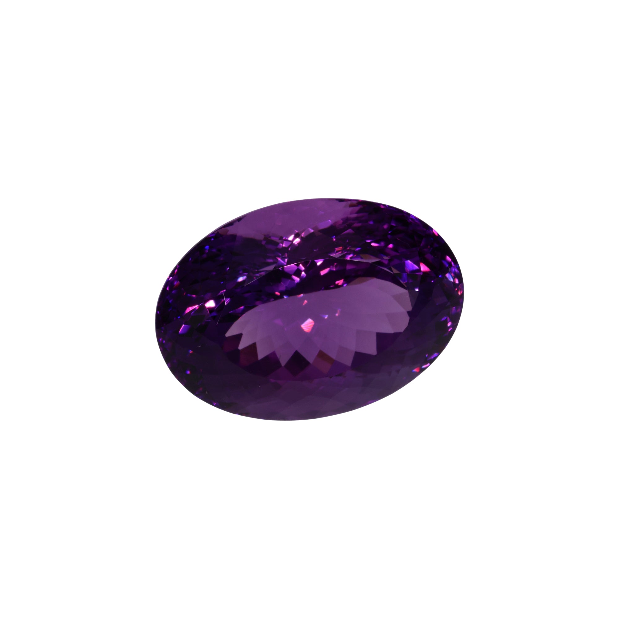47,85 ct Amethyst Ovalschliff - Brillanz-Klasse - Tiefviolett aus Brasilien