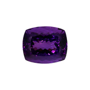 48,75 ct Amethyst im Cushion Cut - Kraftvolles Tiefviolett aus Brasilien