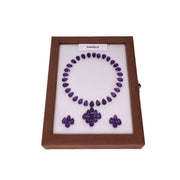 52.39 ct Amethyst Set - 47 Pear Cut Gemstones - Deep Violet Drops